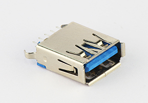 USB 3.0 AF 180度  立式USB连接器